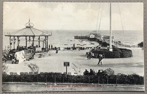 Clacton sea bandstand and - sea,