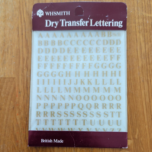 Smith dry transfer gold - w,