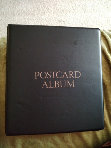 Smith postcard album with - album,