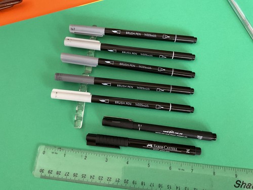 Smith artist brush pens - w,