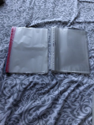 Plastic punched pockets x - punched,