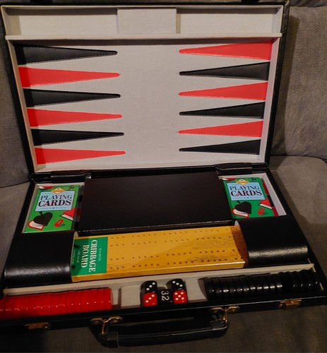 Smith backgammon set with - backgammon,